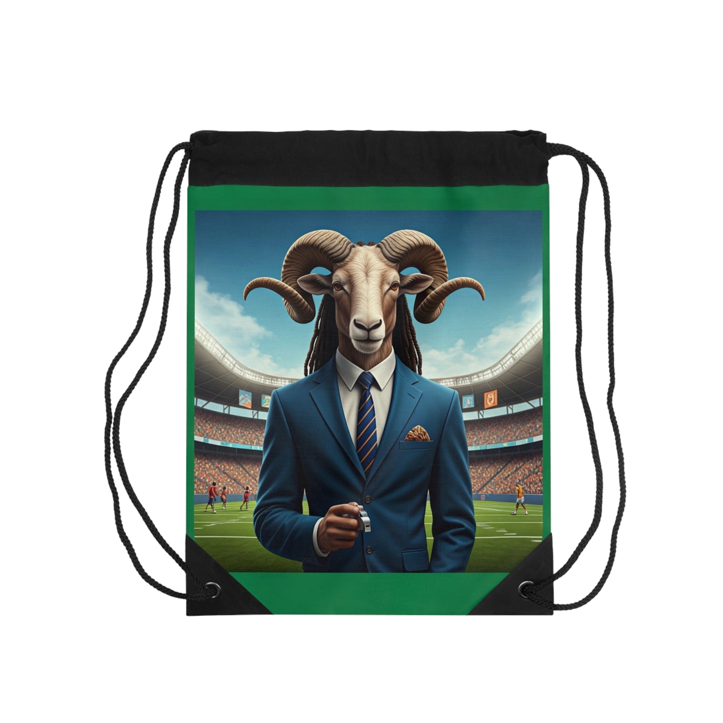 Goat Coach Drawstring Bag