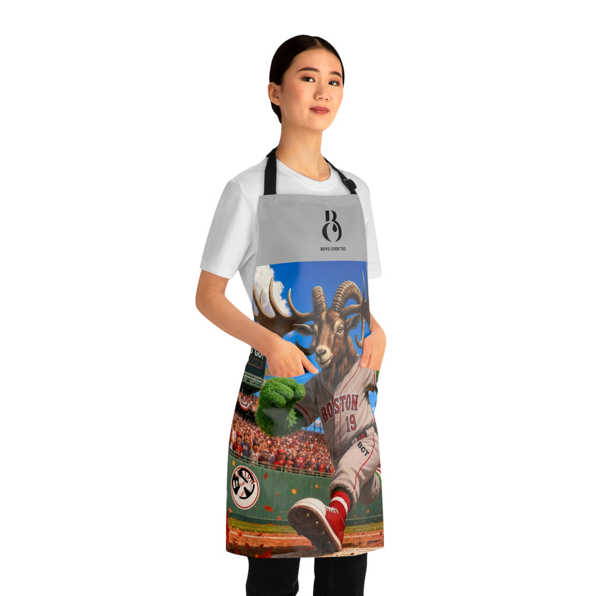 Baseball Boston Runner Cooking Apron