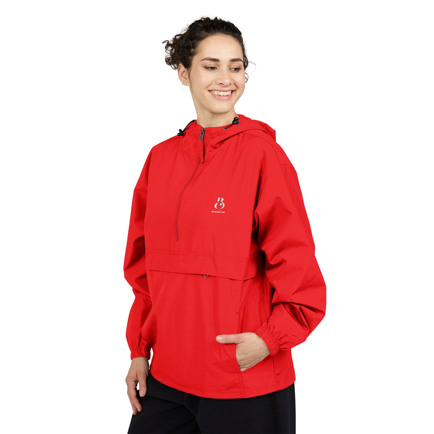 Waterproof, Hooded, Pullover Jacket — Champion Lightweight Windbreaker