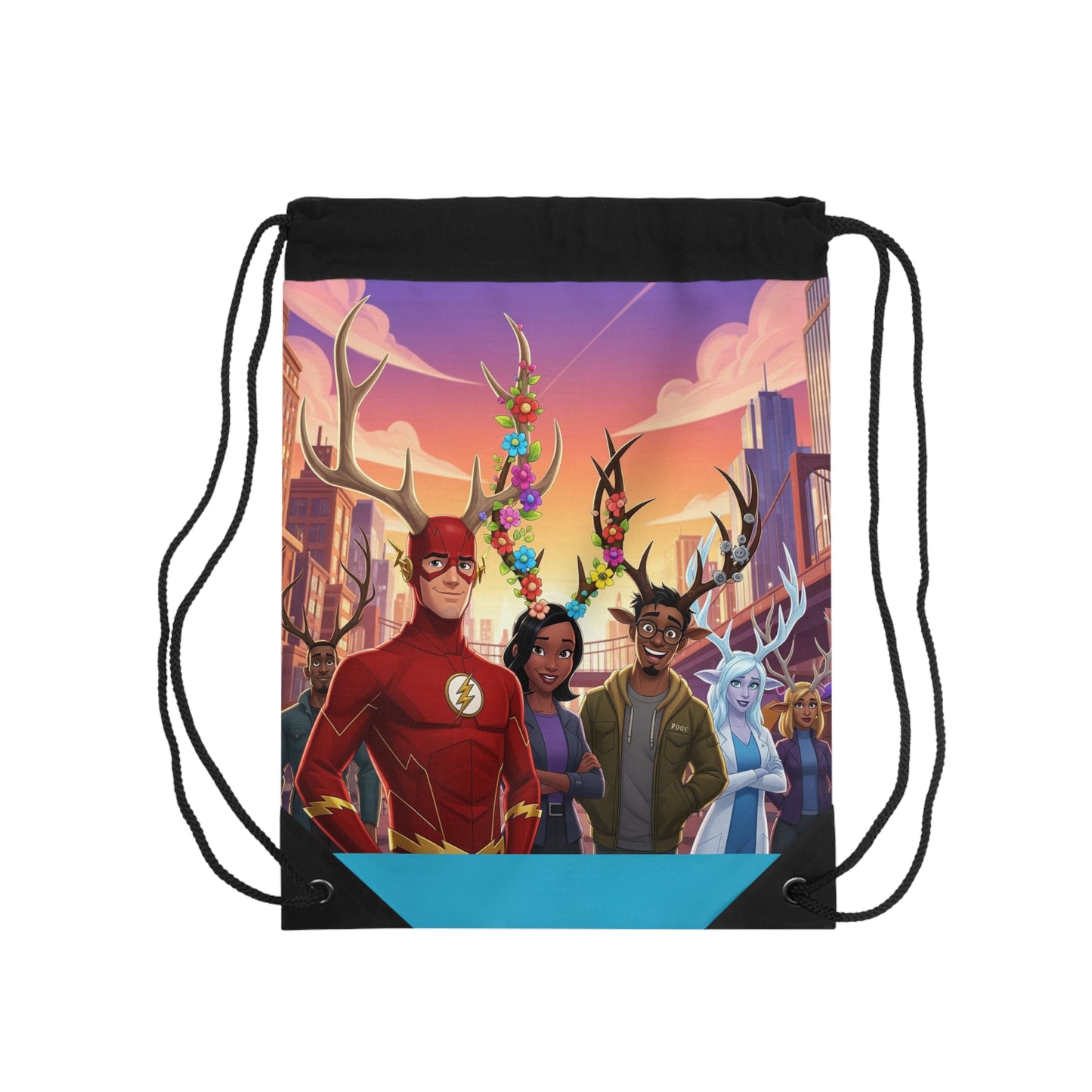 Fast Forward Goat Team Drawstring Bag