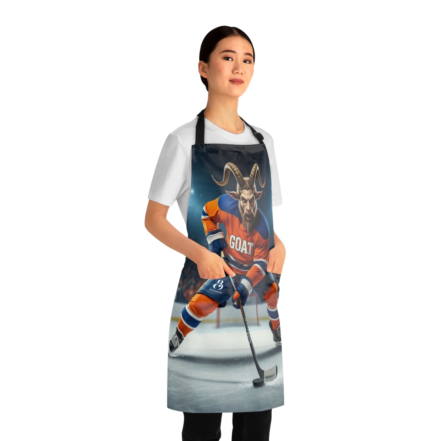 Hockey Goat Player Ice Rink Apron