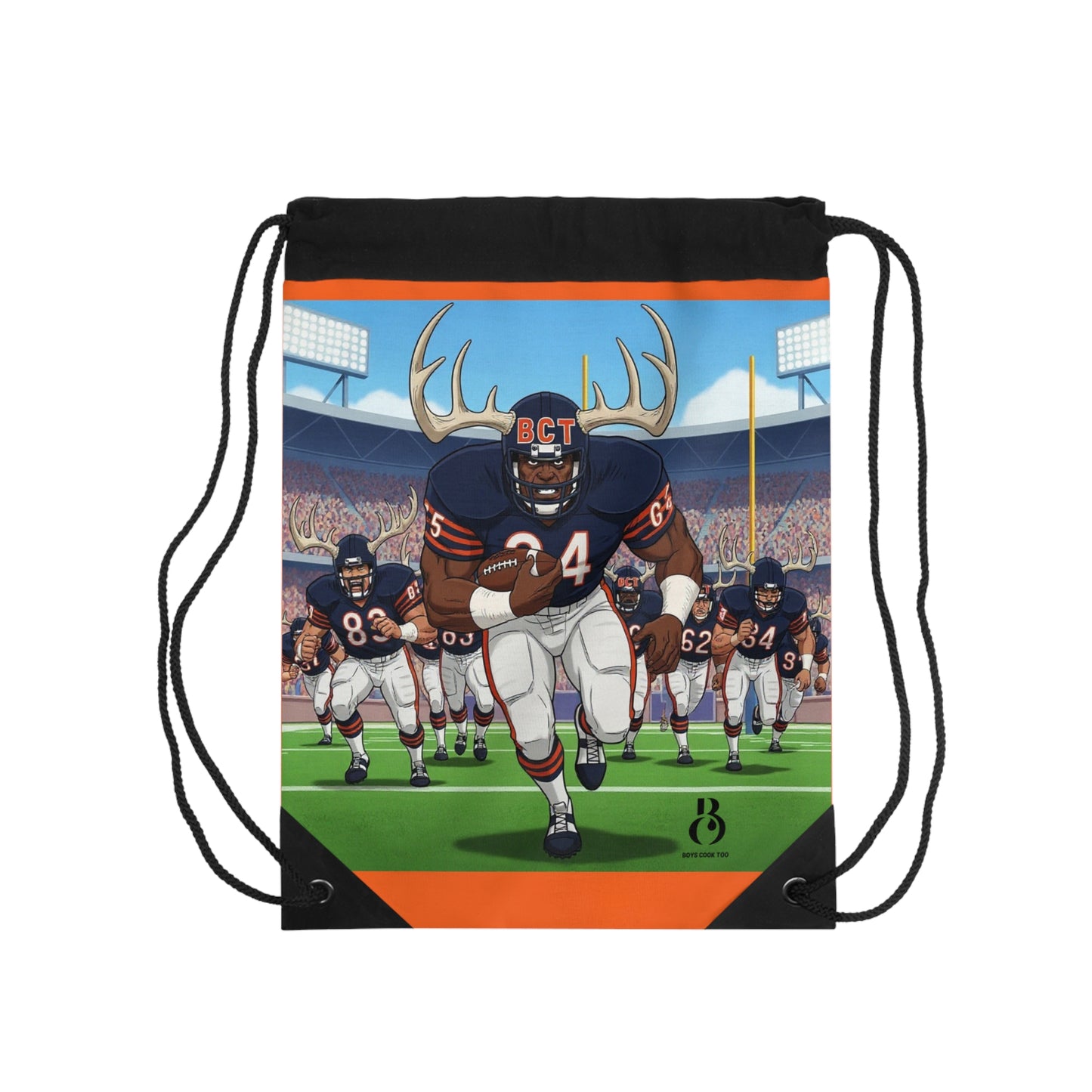 Football Goats Durable Drawstring Bags