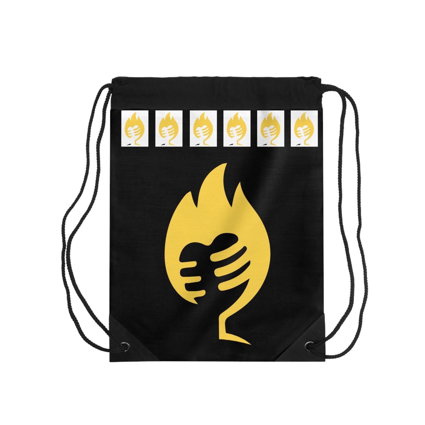 Mic on Fire Drawstring Everyday Bag