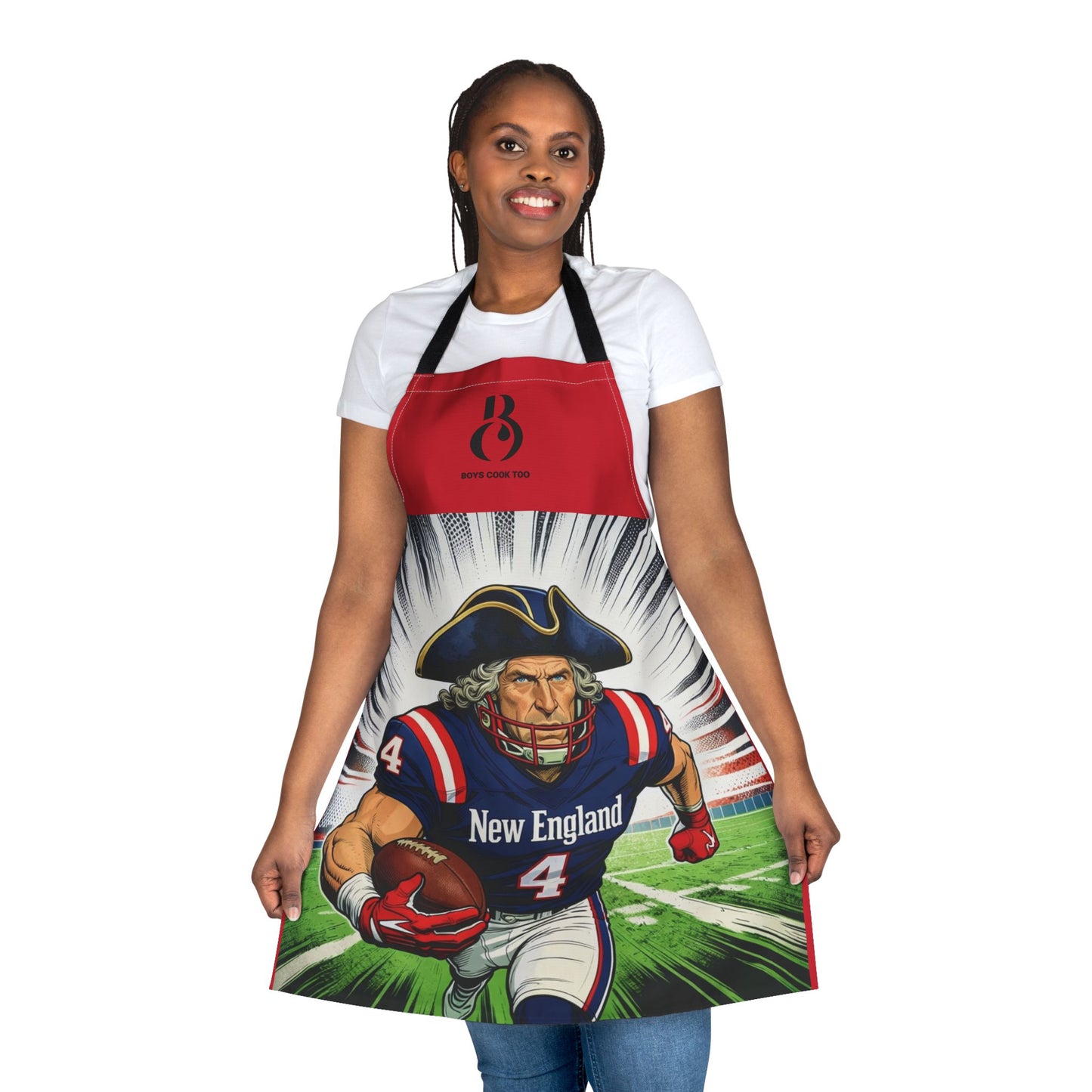 New England Patriot Colonial Football Player Apron