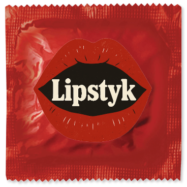 Lipstyk Condoms, Assorted Latex Colors, 50