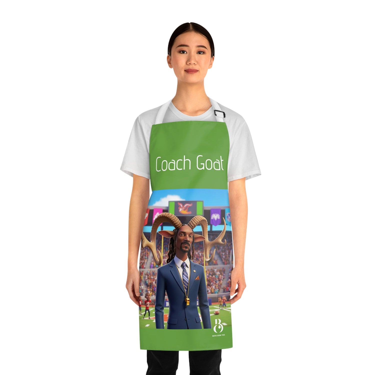 GOAT Aprons for Kitchen, Cookout, Art w/ 2 Front Pockets