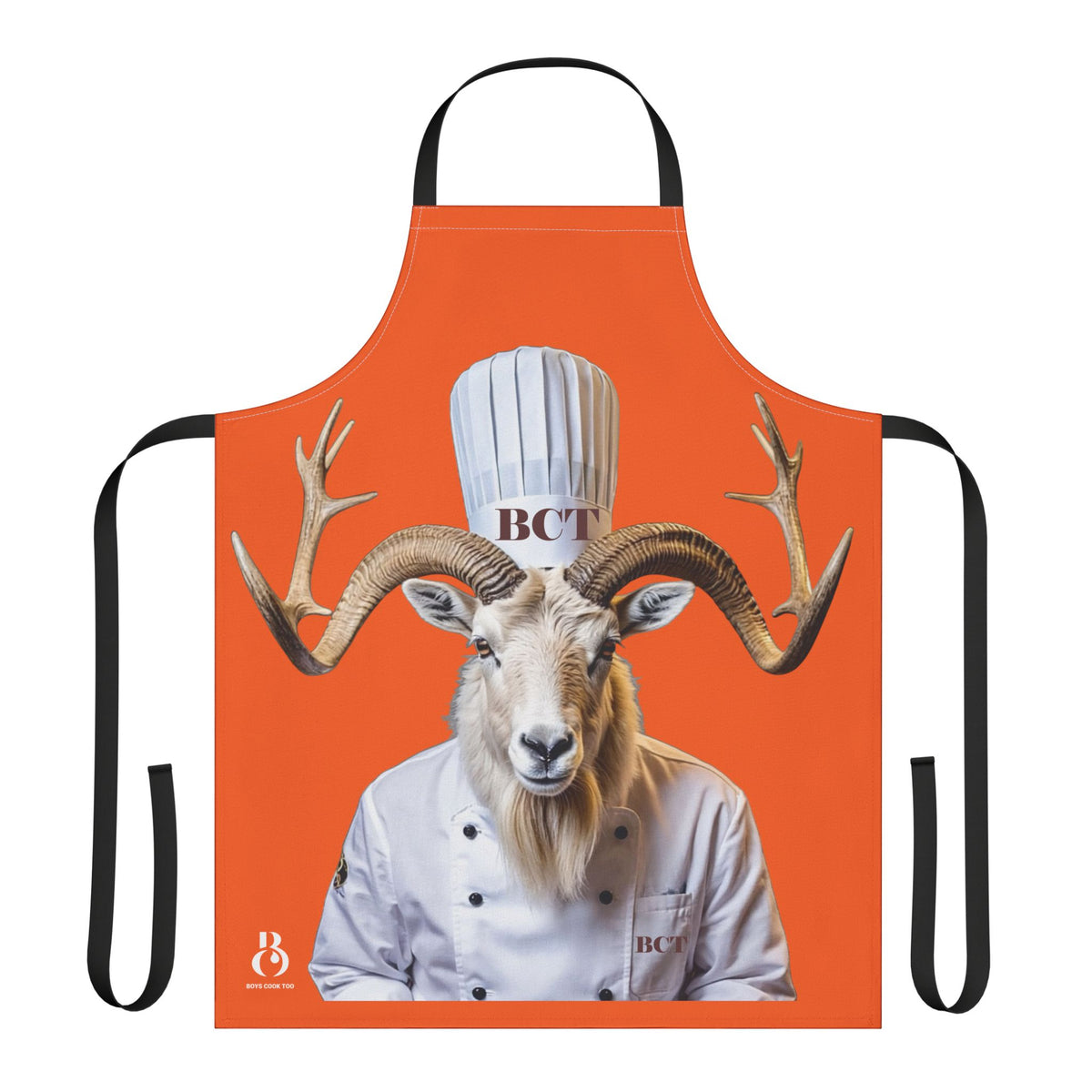 Mandarin Melon Goat Chef Apron