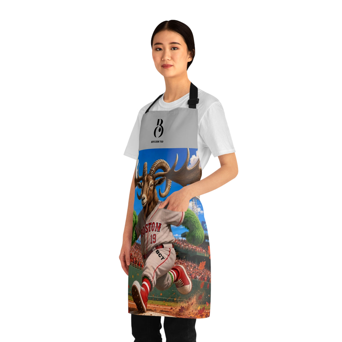 Baseball Boston Runner Cooking Apron