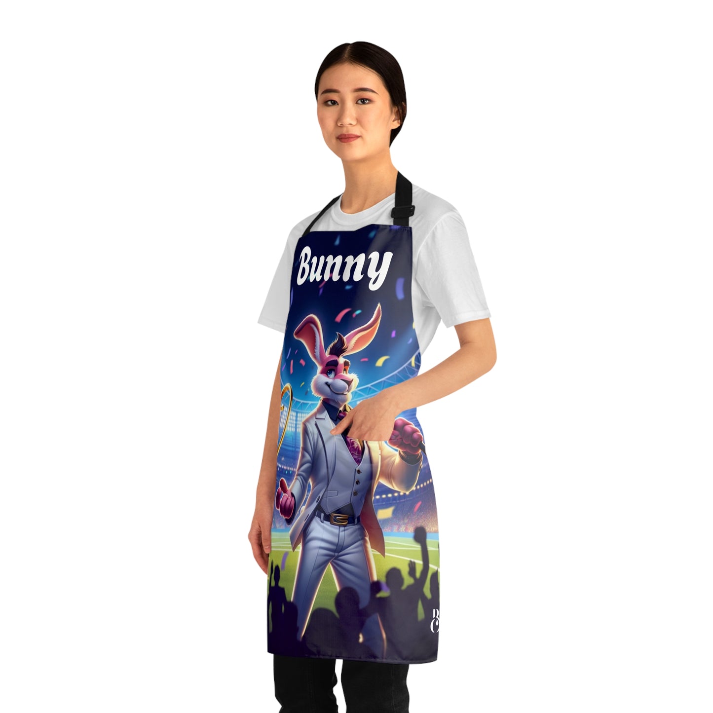 Bunny Superbowl Championship Stadium Trophy Apron