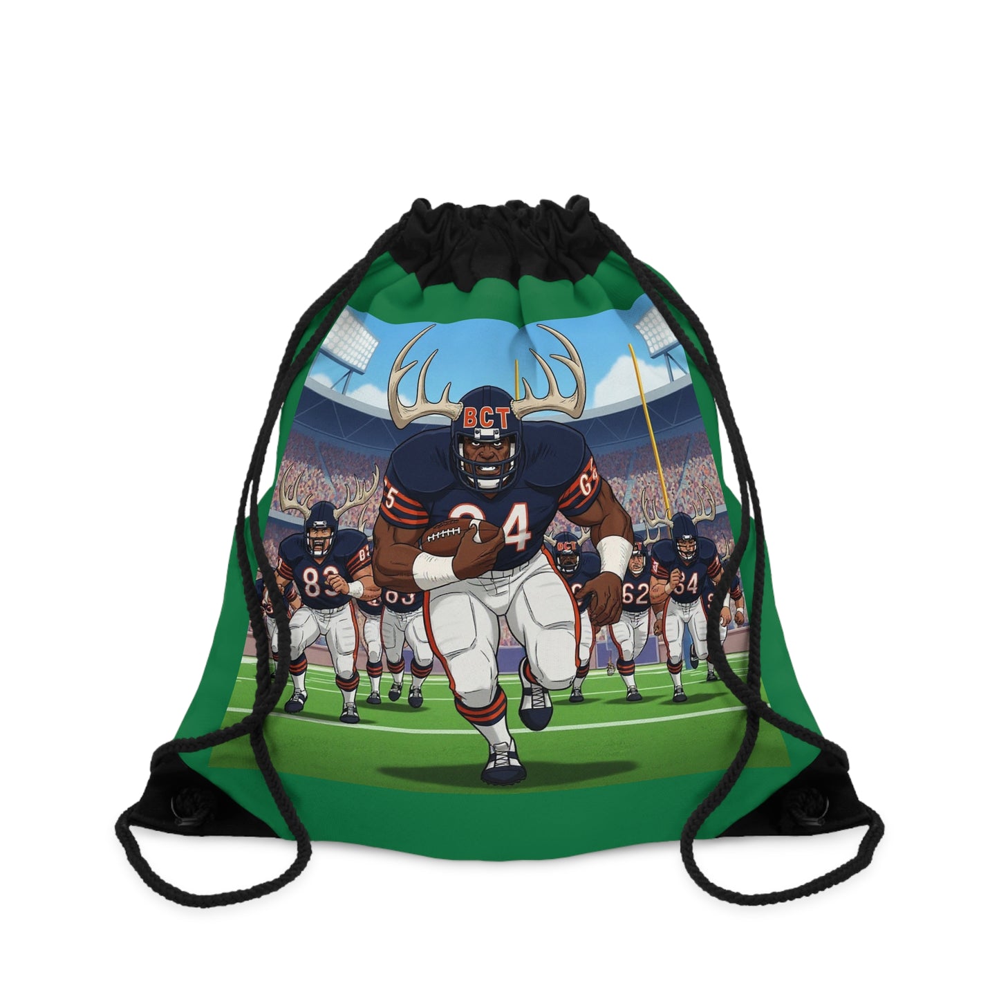 Football Goats Durable Drawstring Bags