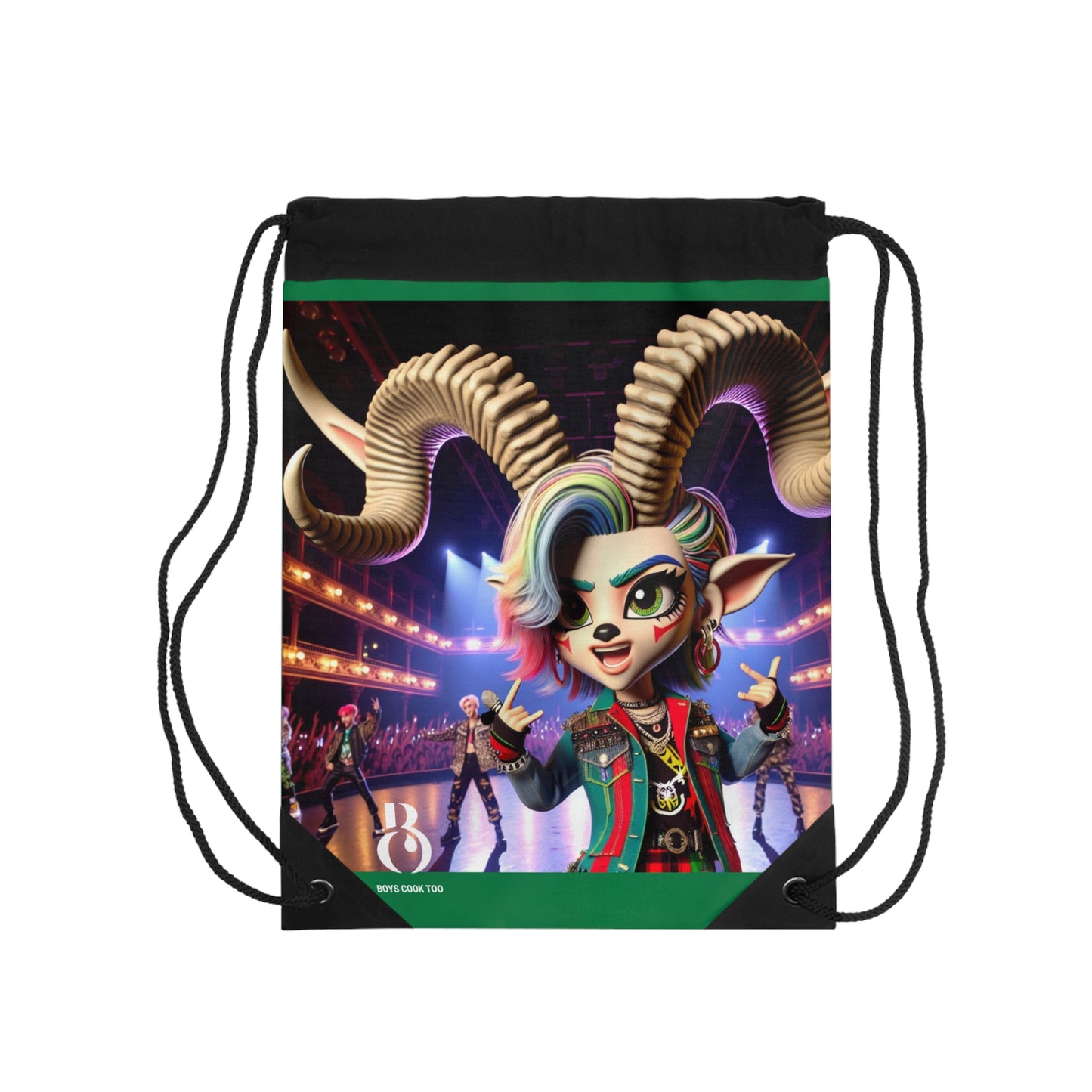 Pop Art Goats Durable Cloth Drawstring Bag