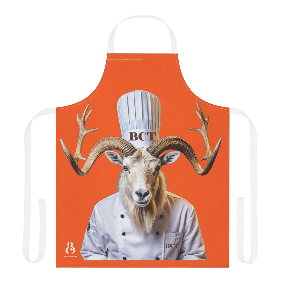 Mandarin Melon Goat Chef Apron