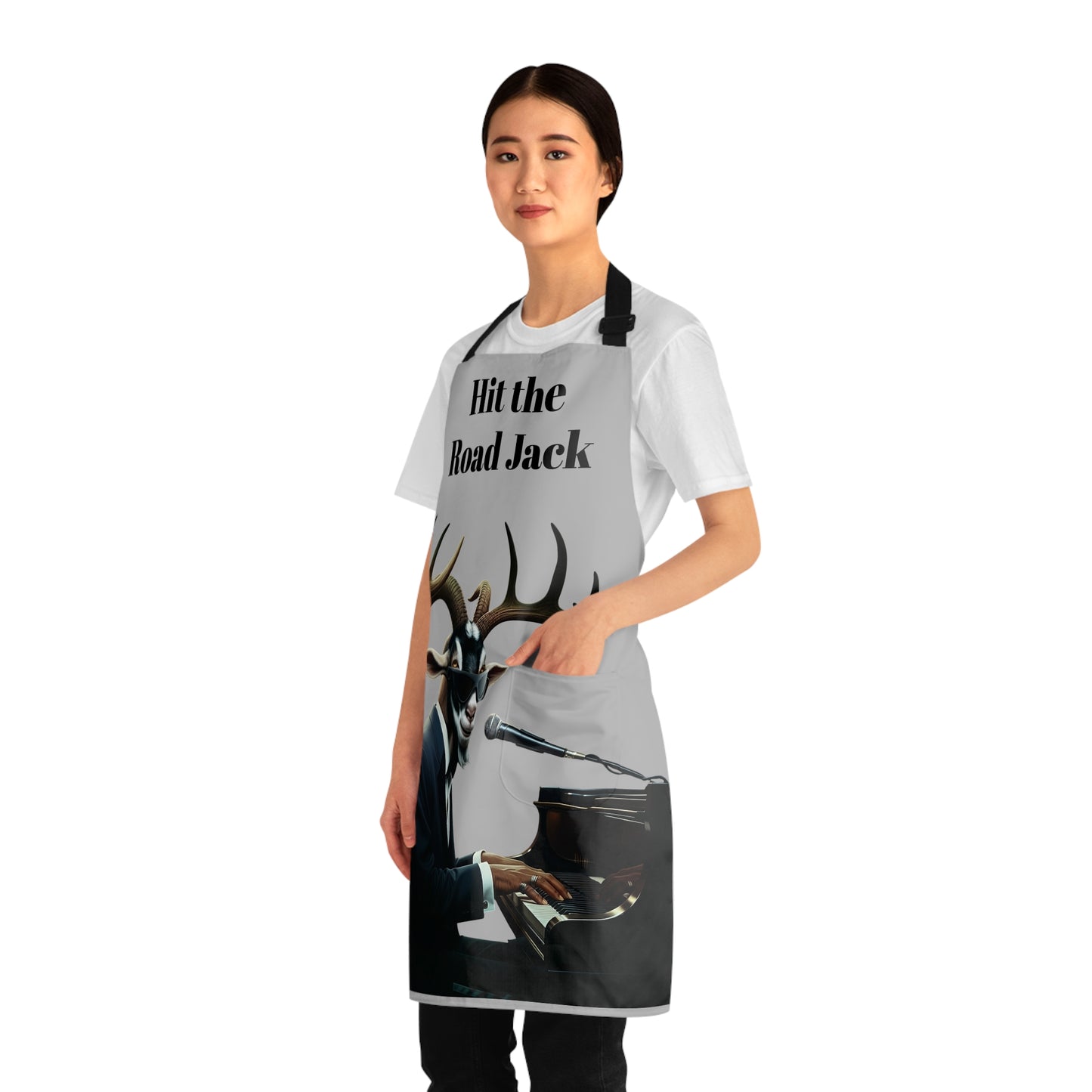 'Hit the Road Jack' Piano-Playing Goat Apron