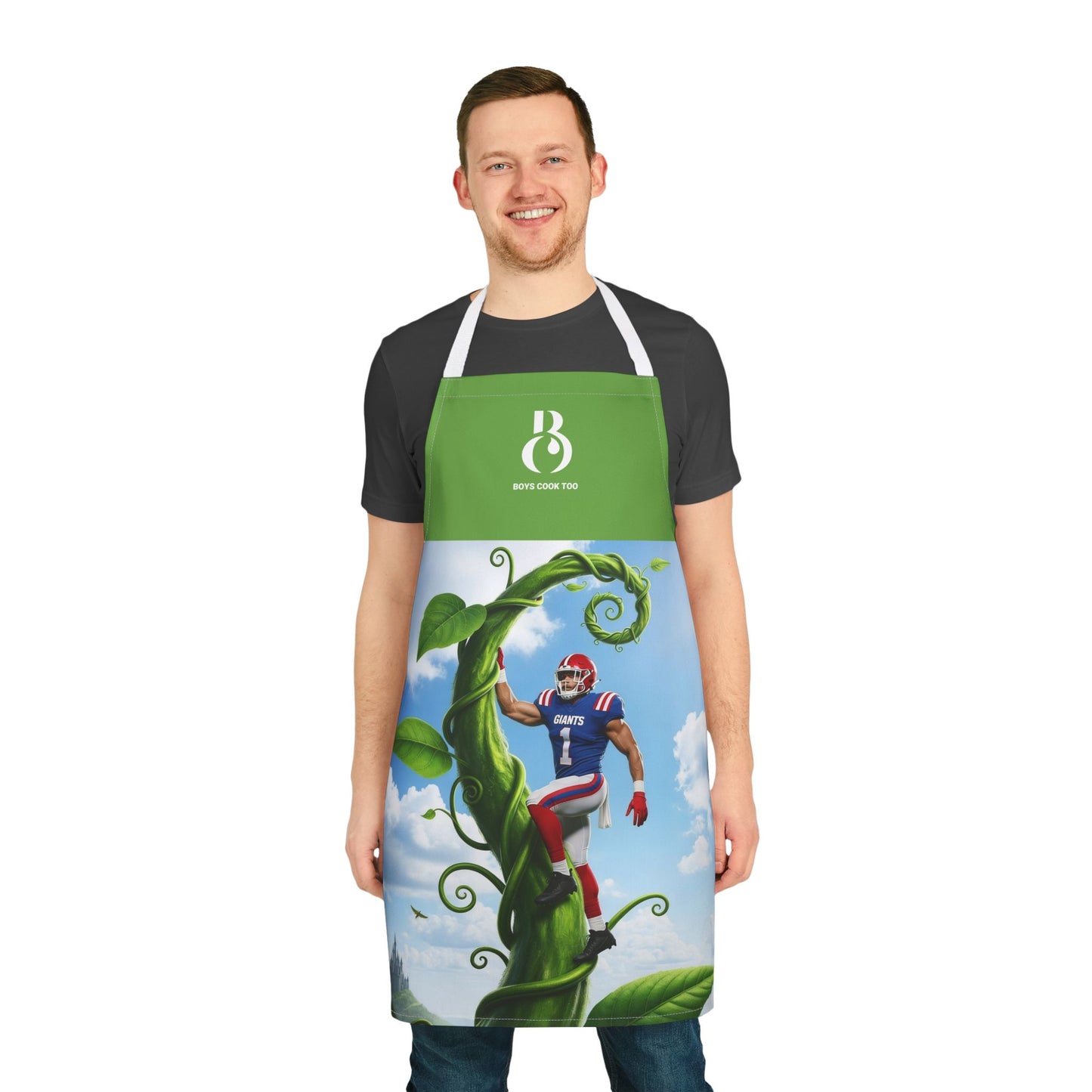 Jolly Green Giants Football Beanstalk Kitchen Apron (All-Over Print)