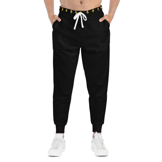 Mic on Fire Athletic Joggers, Black