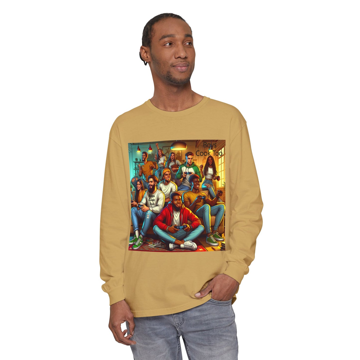 Playing Video Games Long Sleeve Shirt