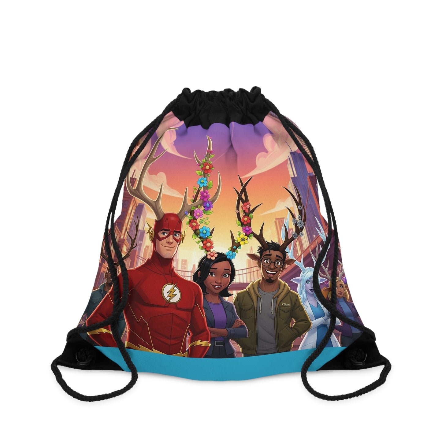 Fast Forward Goat Team Drawstring Bag
