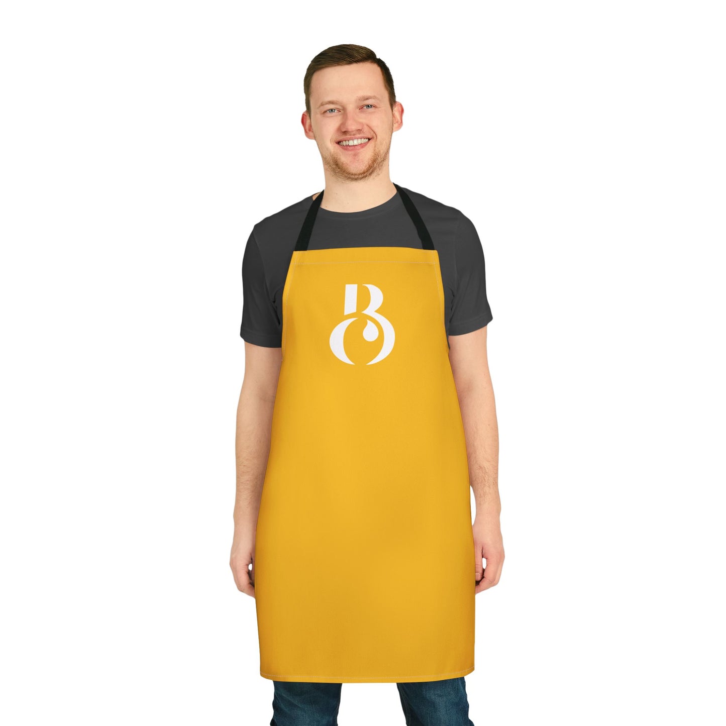 'I Love Boys Who Cook' Mustard Seed Yellow Apron
