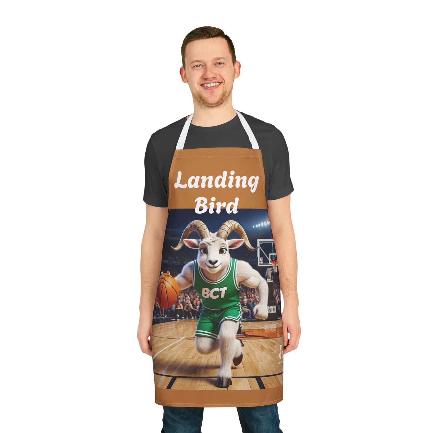 Landing Bird Basketball Goat Apron