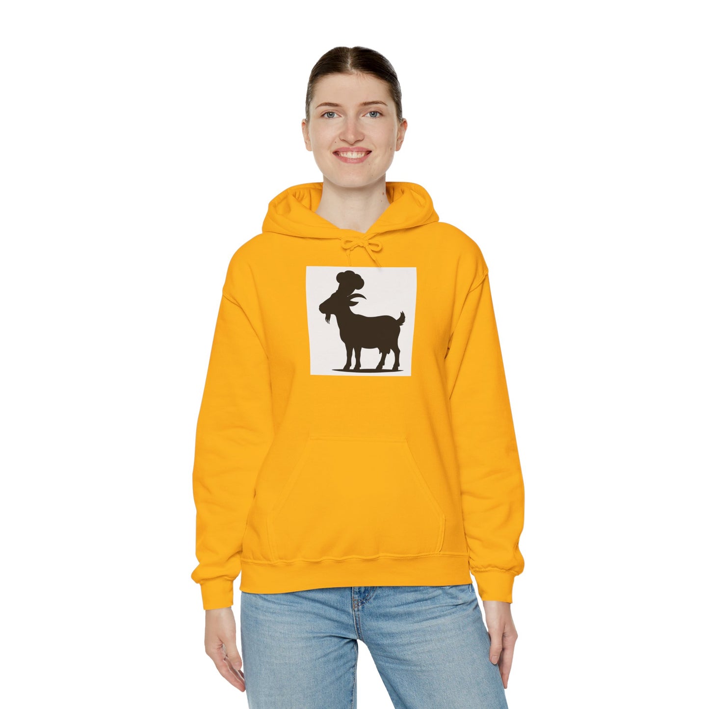 Goat Silhouette Hooded Sweatshirts - Select Colors