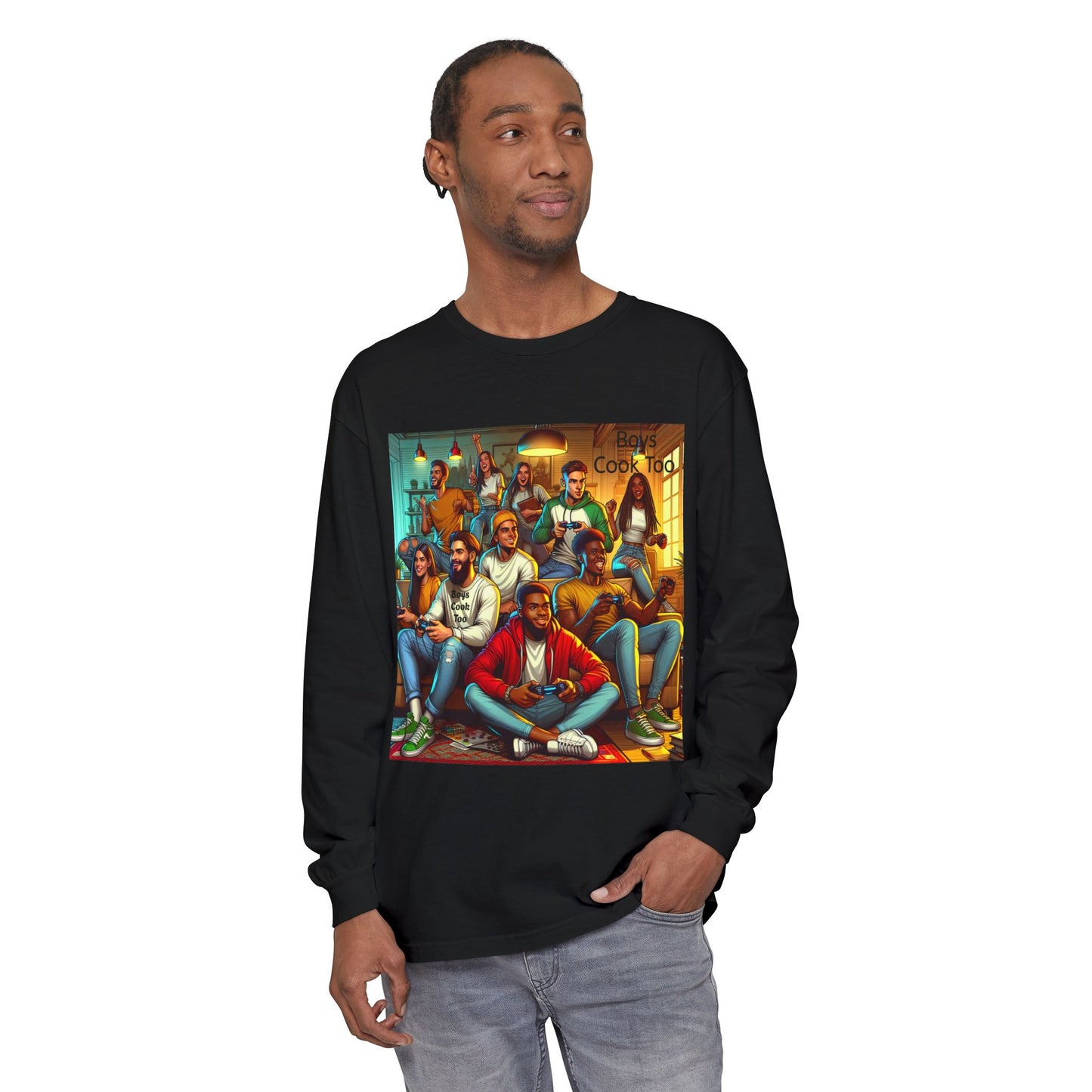 Playing Video Games Long Sleeve Shirt