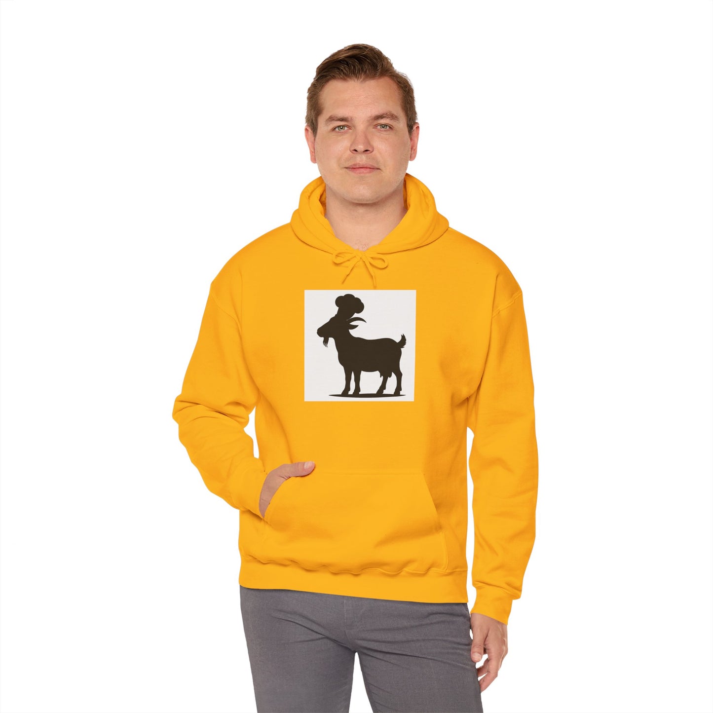 Goat Silhouette Hooded Sweatshirts - Select Colors