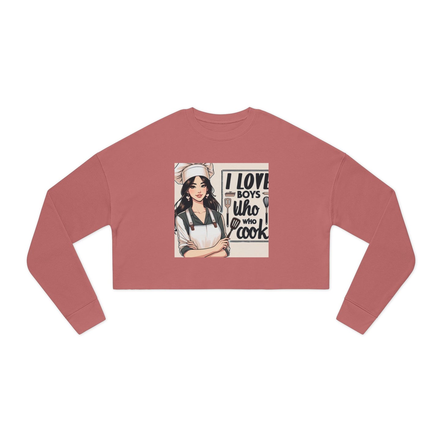 Darling Cropped Sweatshirt For Those Who Love Boys Who Cook