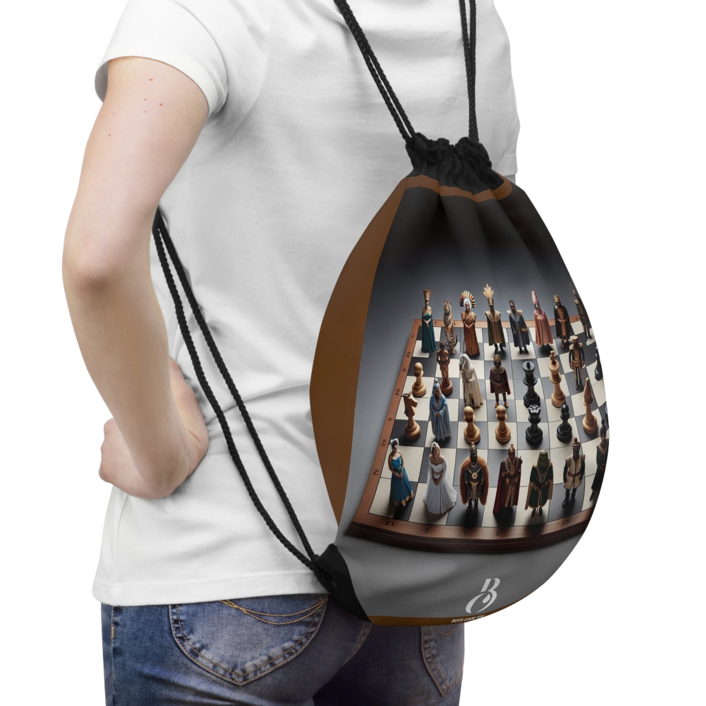 Chess is Real Life Drawstring Bag