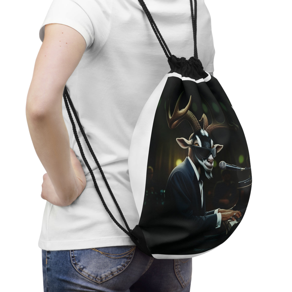 GOAT Player Heavy Duty Drawstring Bag