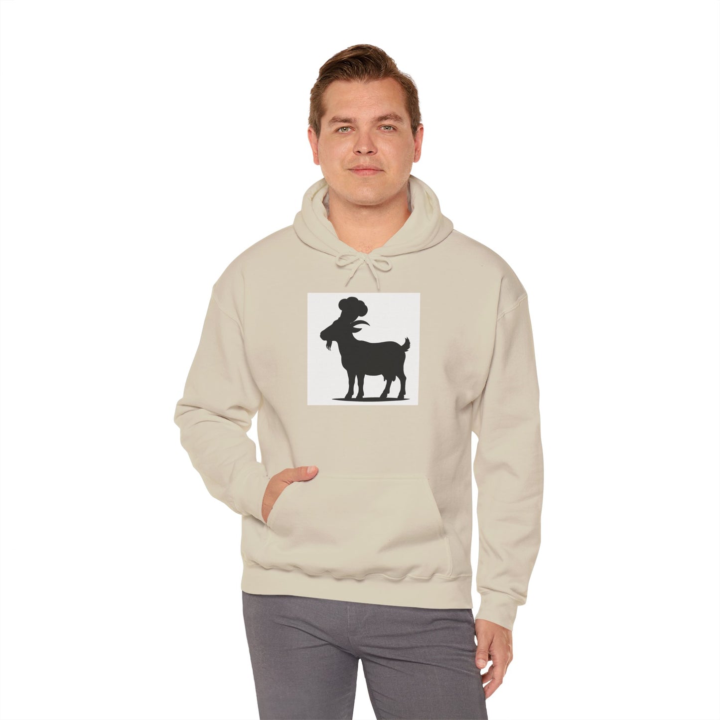 Goat Silhouette Hooded Sweatshirts - Select Colors