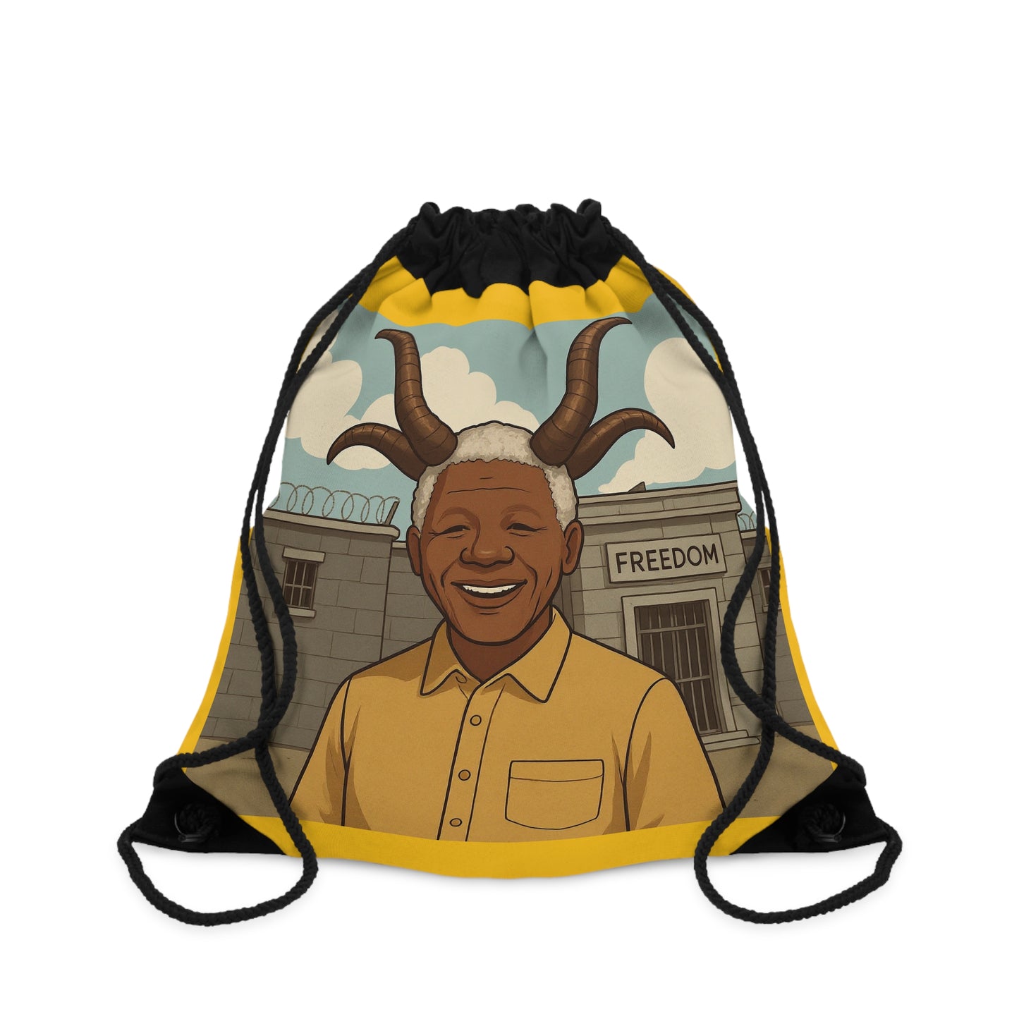 Freedom Goat Africa Vibes Drawstring Bag