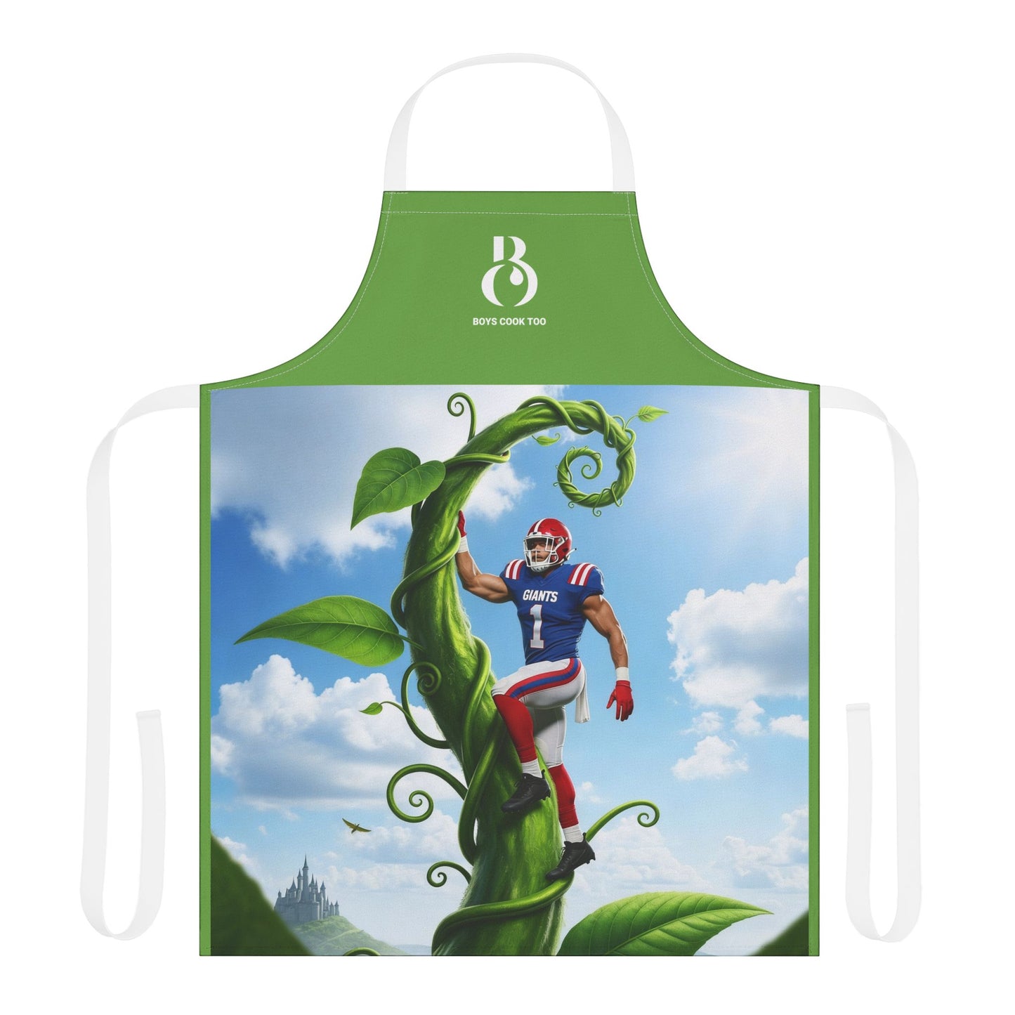 Jolly Green Giants Football Beanstalk Kitchen Apron (All-Over Print)