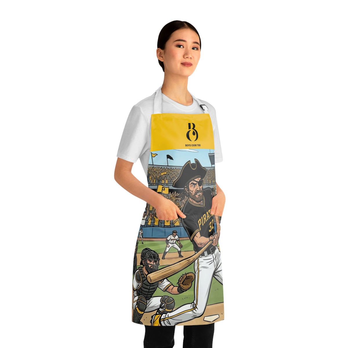 Baseball Pirates Batter at the Plate Apron