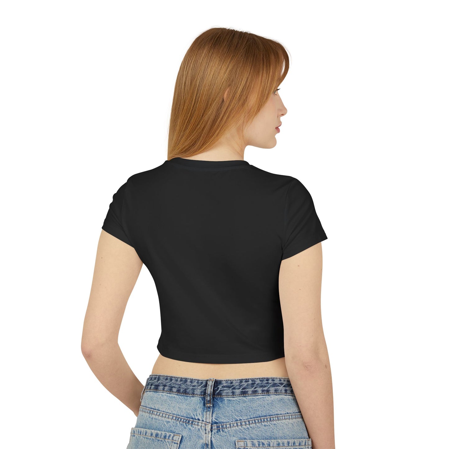 Crop Casual Tee, Perfect for Food Lovers
