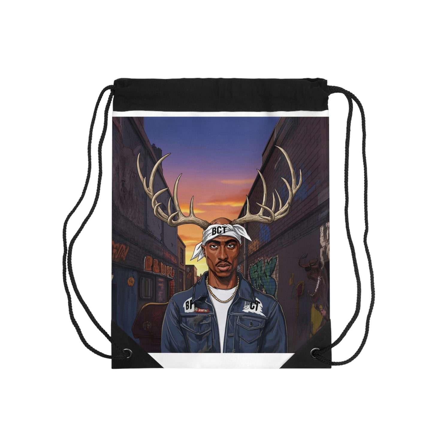 'Change The World' Heavy Duty Drawstring Bag