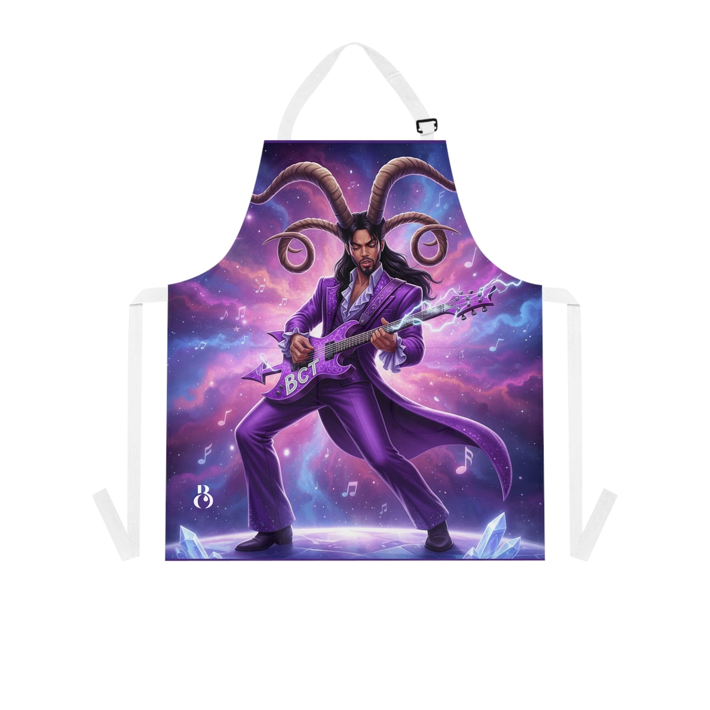 Purple Musical Goat Guitarist Apron