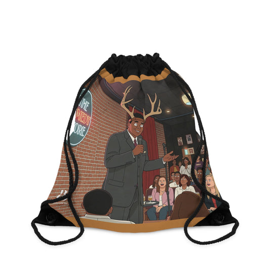 Standup Comedy Goat Drawstring Bag