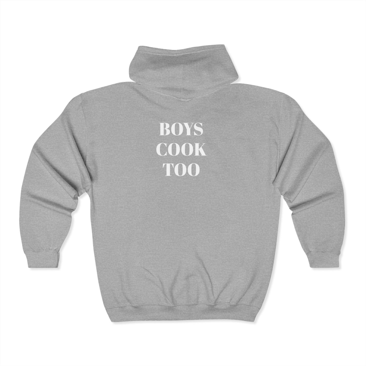 Boys Cook Too Full Zip Hoodie - Unisex Heavy Blend Sweatshirt