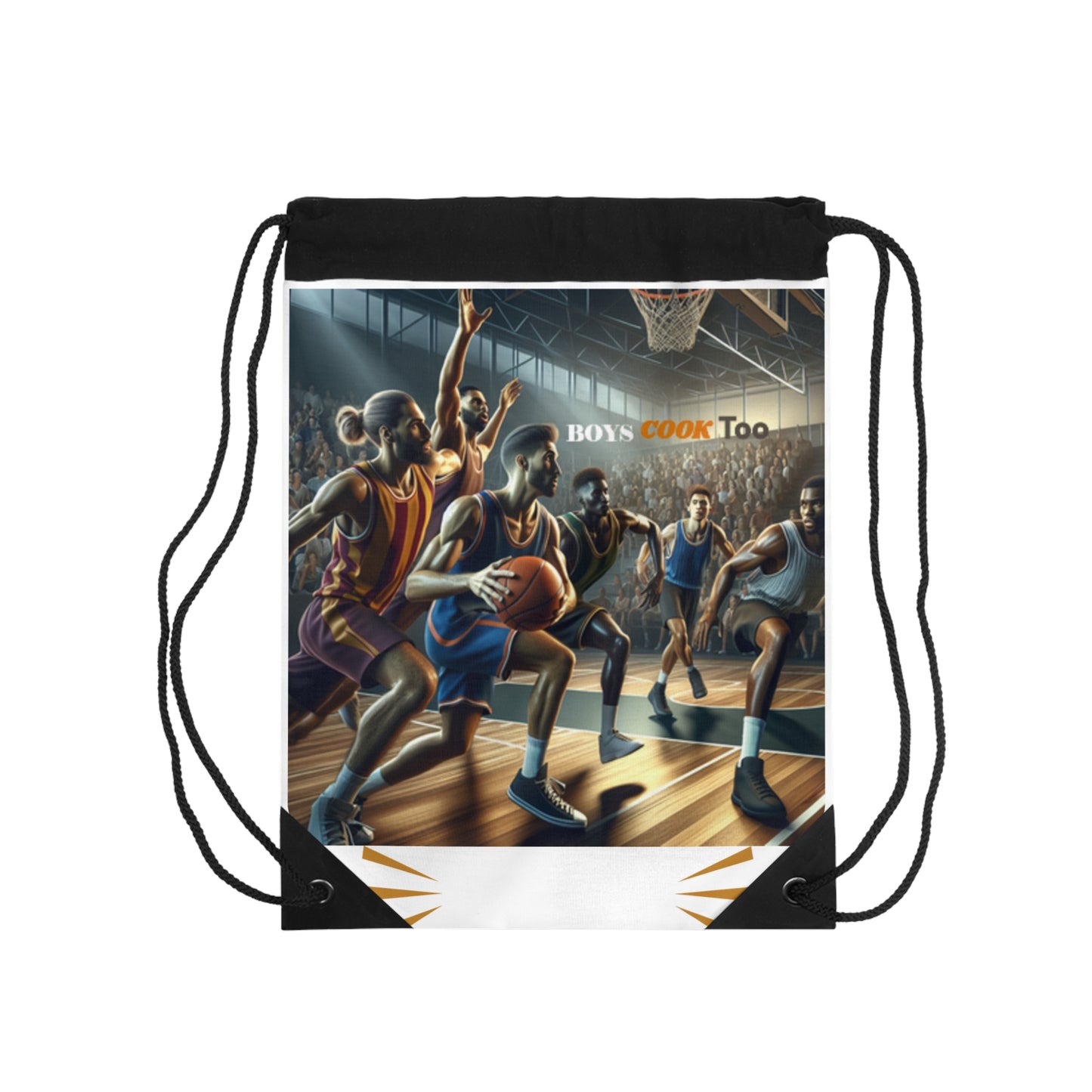 Basketball Vibes Drawstring Bag