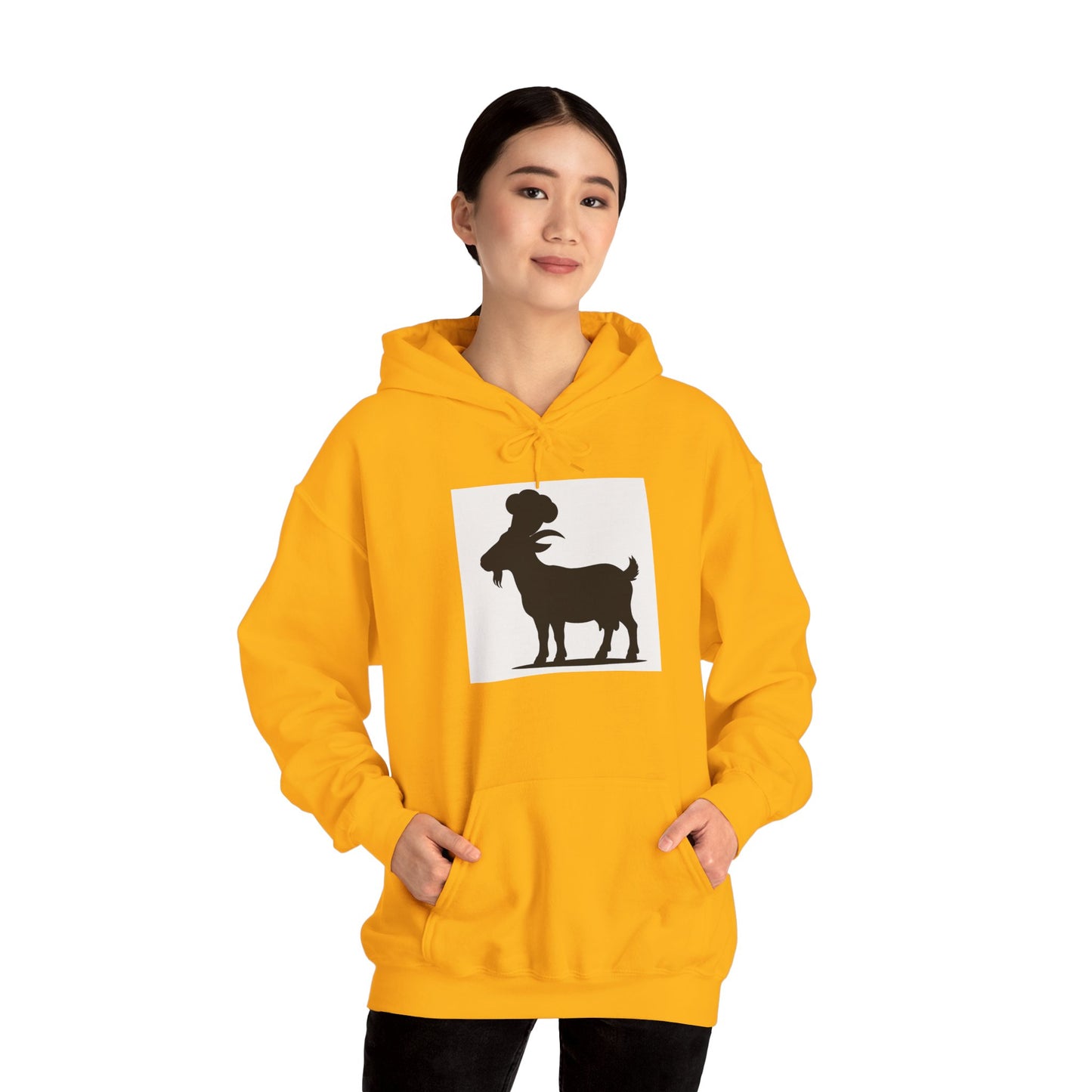 Goat Silhouette Hooded Sweatshirts - Select Colors