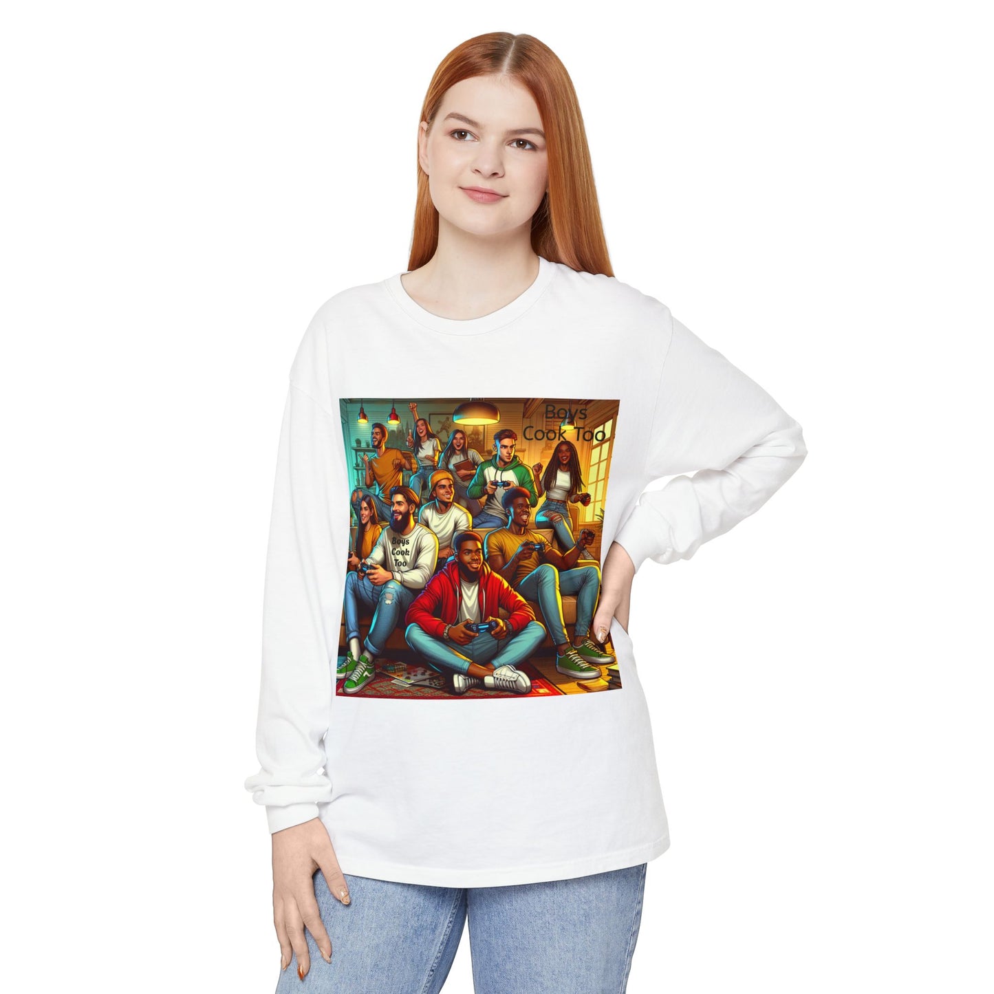 Playing Video Games Long Sleeve Shirt