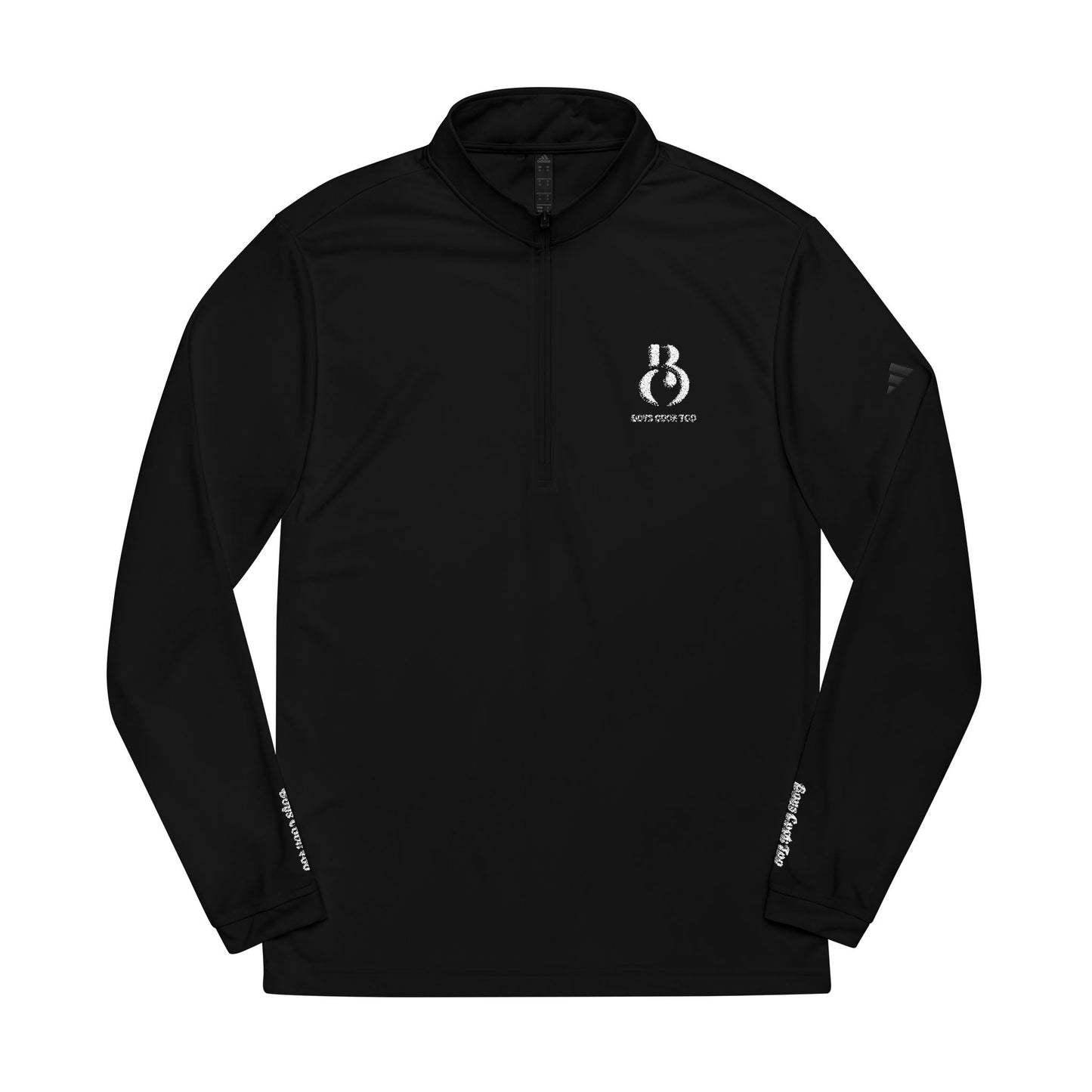 Embroidered Quarter-Zip Pullover – Athletic Performance Top