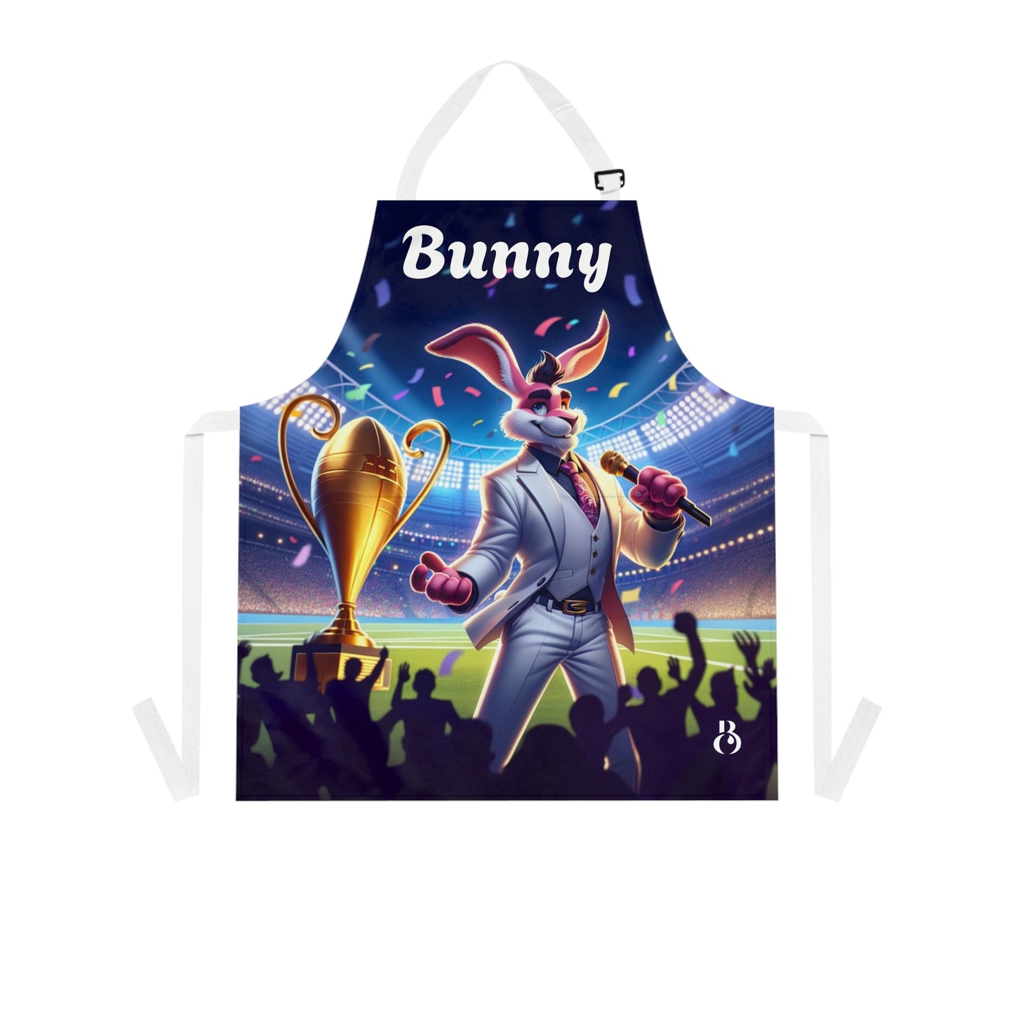Bunny Superbowl Championship Stadium Trophy Apron