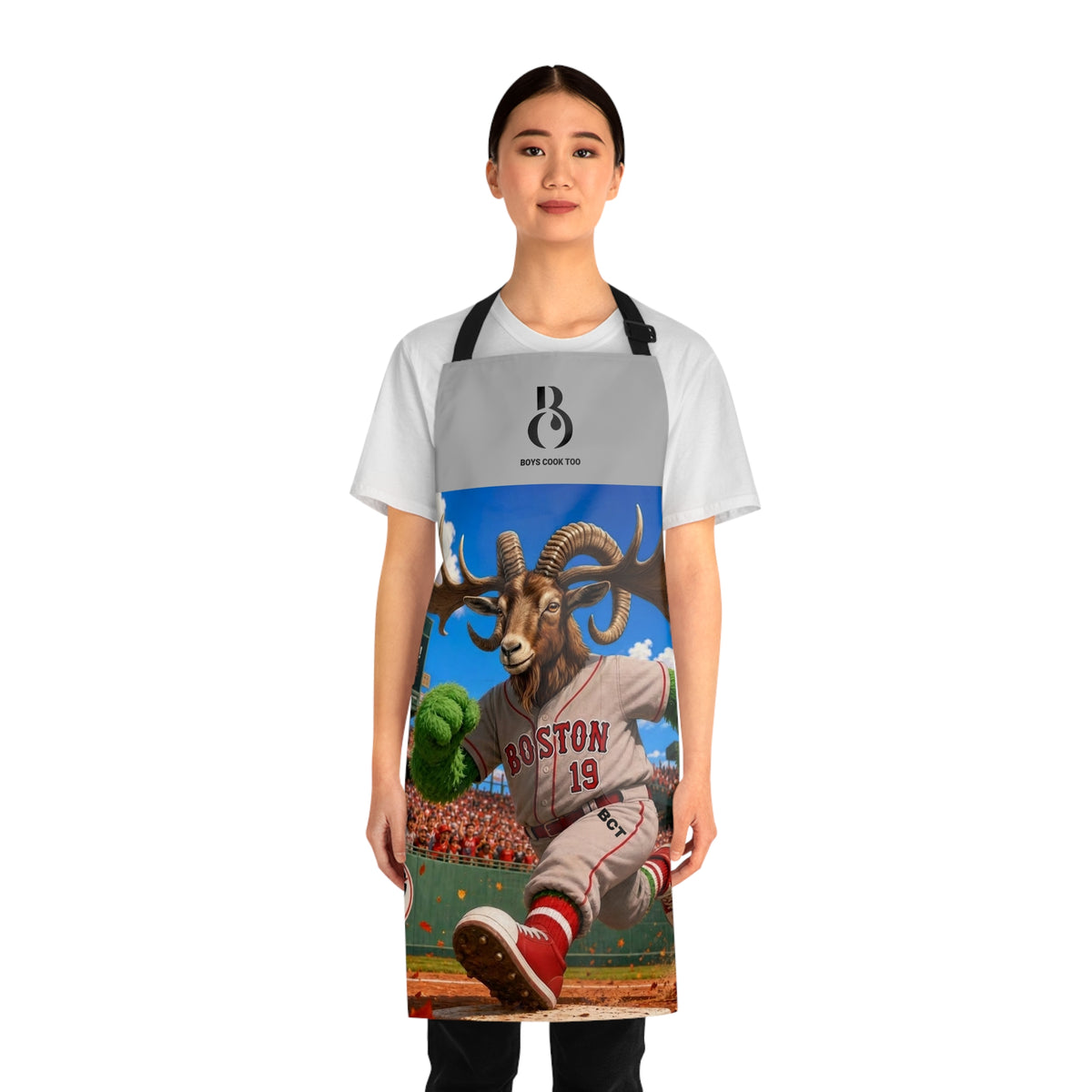 Baseball Boston Runner Cooking Apron