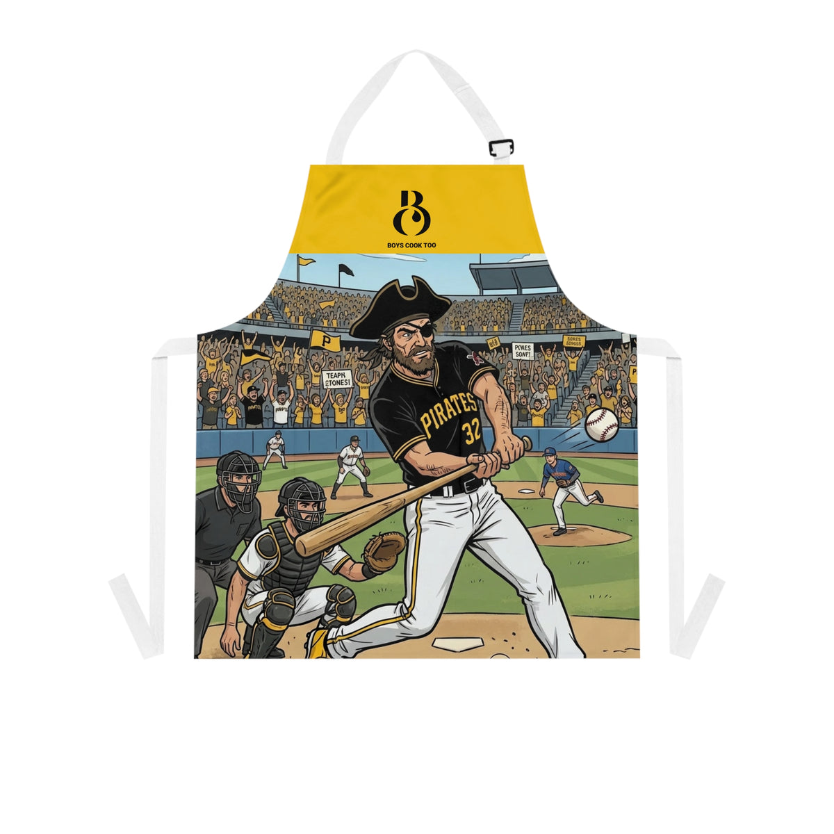 Baseball Pirates Batter at the Plate Apron