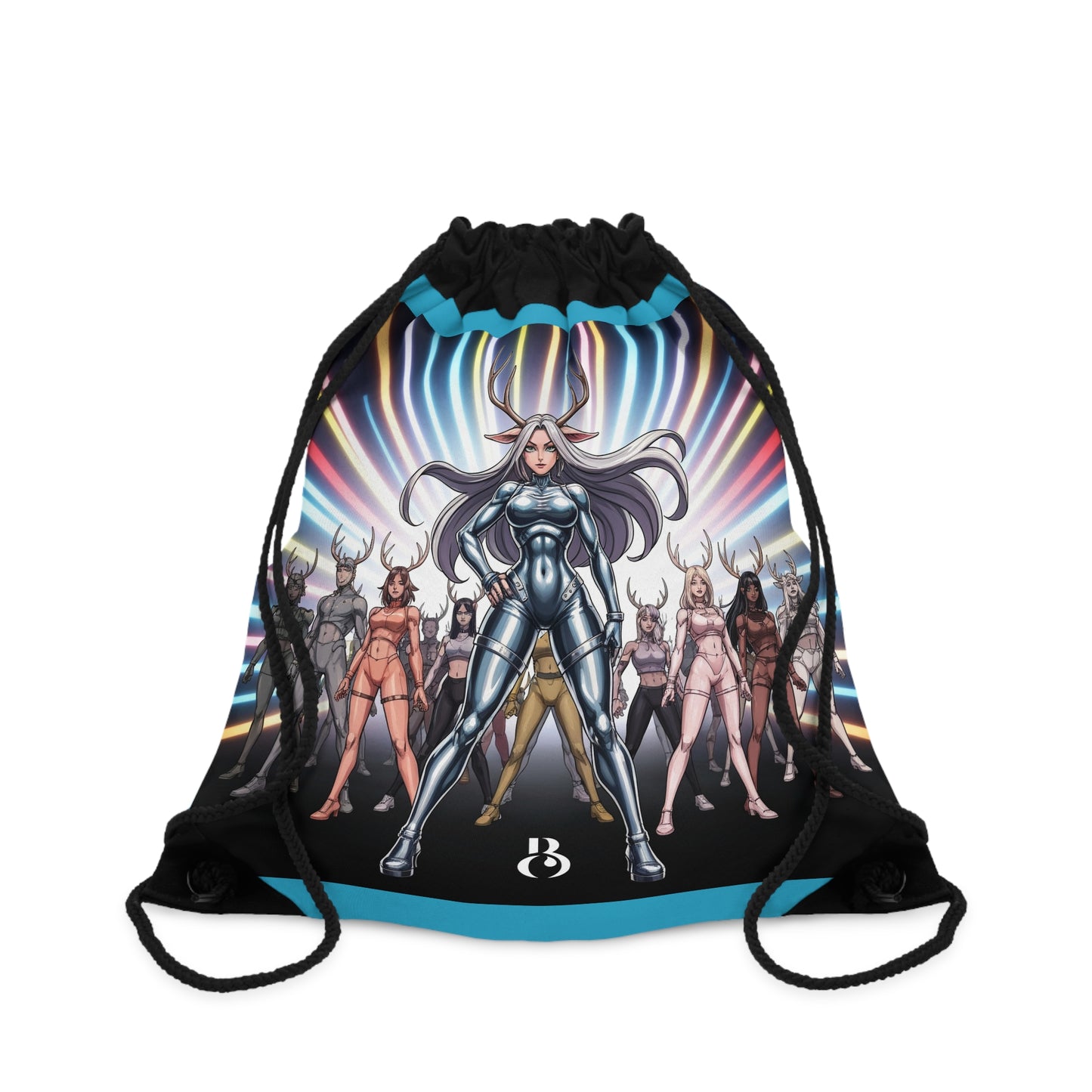 Anime Goat Team Drawstring Bag