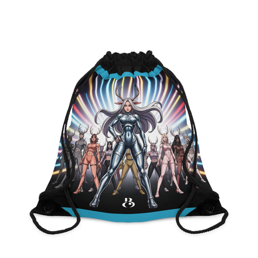 Anime Goat Team Drawstring Bag