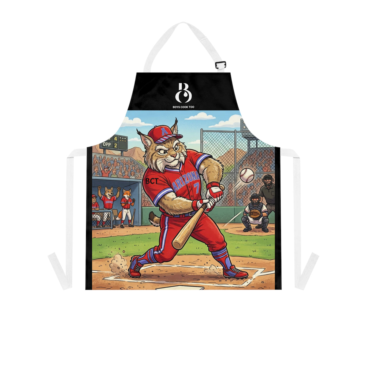Baseball Tiger Batter Sports Cooking Apron for Fans & Coaches