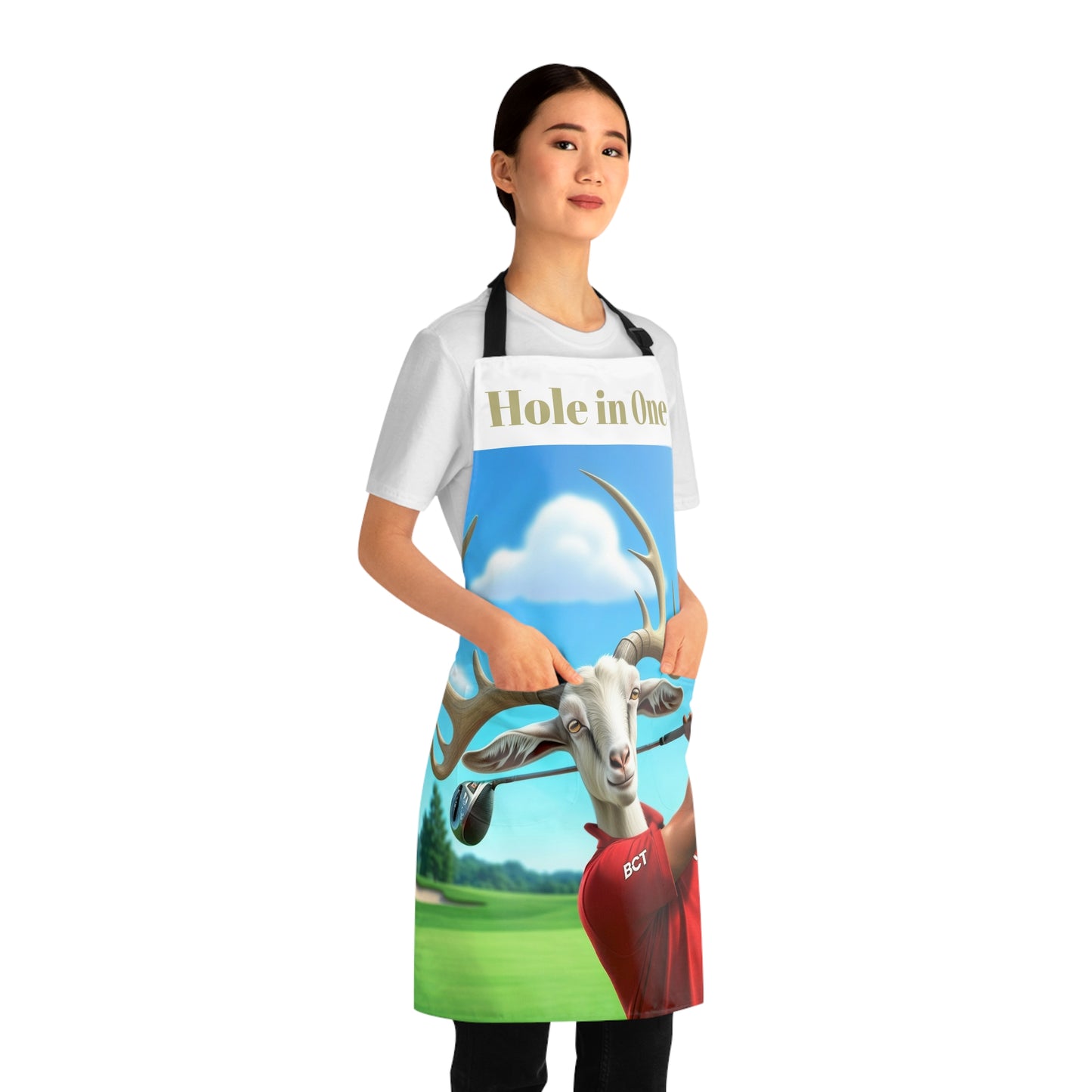 Hole in One Golf Goat Apron