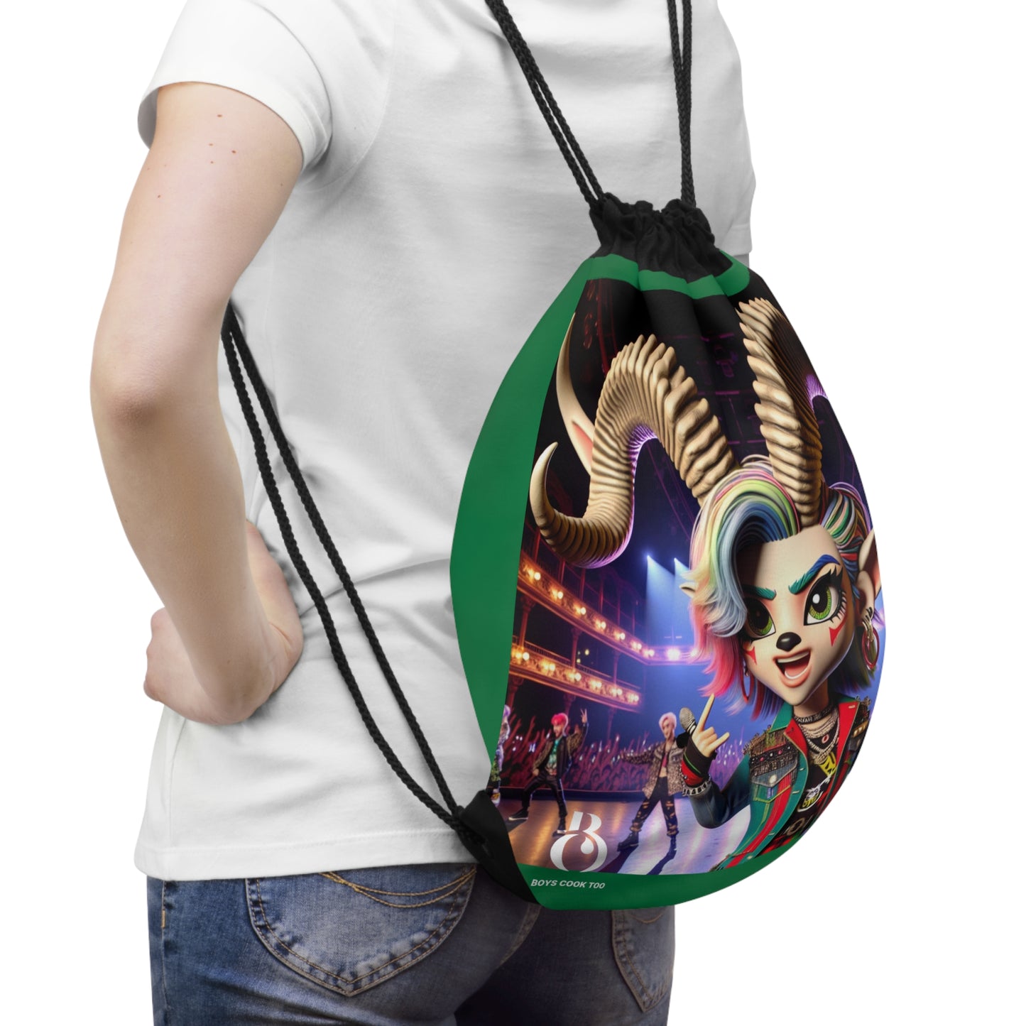 Pop Art Goats Durable Cloth Drawstring Bag